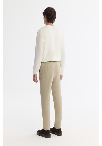 Avva Erkek Ekru Bisiklet Yaka Viskon Karışımlı Basic Regular Fit Sweatshirt A42y1350
