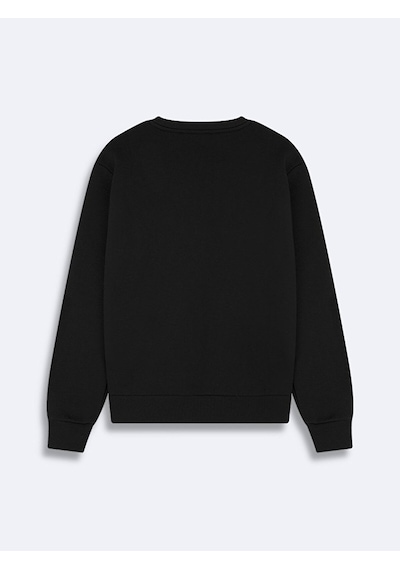 Ltb Baskılı Kadın Sweatshirt 011268110761196 200 - Siyah