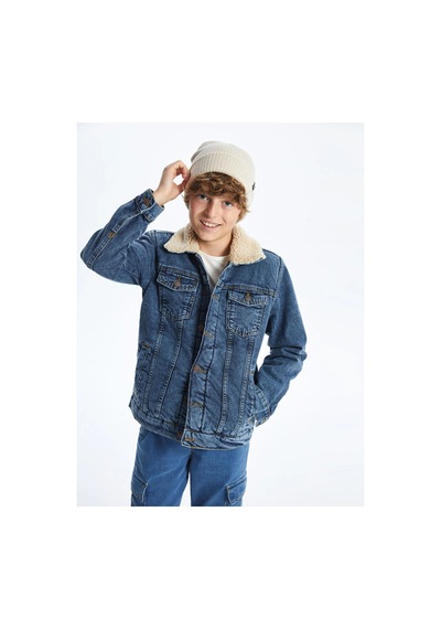 LC Waikiki Erkek Cocuk Jean Ceket - W46450z4 Dark Rodeo