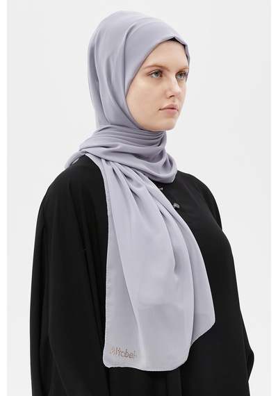 Altobeh Düz Şifon Şal Gri