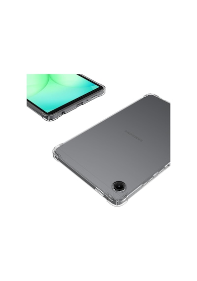 Samsung Galaxy Tab A11 8.7 İnç Sm-x130 Uyumlu Köşe Korumalı Şeffaf Esnek Antishock Kılıf Arka Kapak