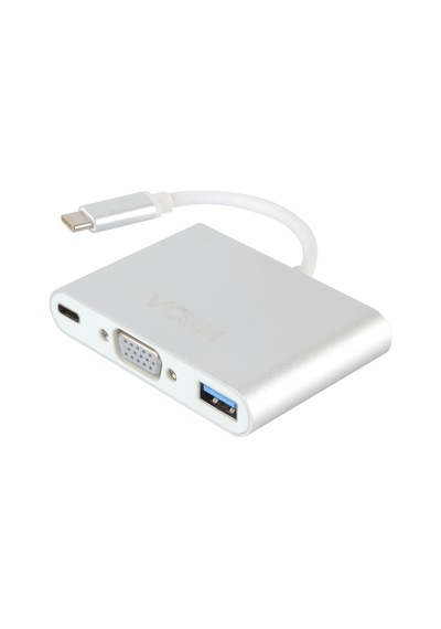 Vcom Cu426M Type-C-M To Vga-F Usb 3.0-F Type-C-F Çevirici