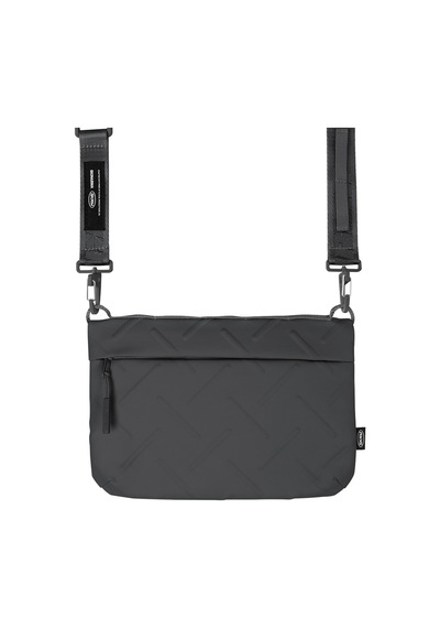 Skinarma Satchel Juno Desenli Naylon Scout Bilek Askı Kayışlı Aksesuar Çantası Gri