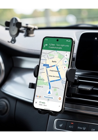 Araç Havalandırma Telefon Tutucu 360 Döner Otomatik Kilitli Çok Renkli