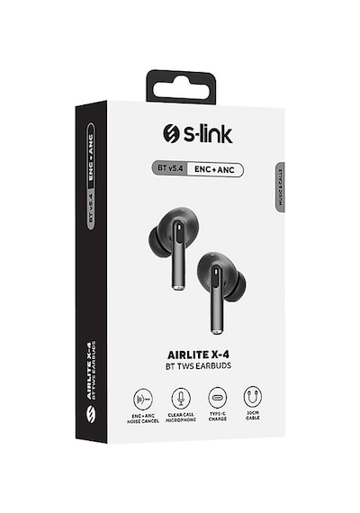 S-Link Airlite X-4 4 Mikrofonlu Enc + Anc Bluetooth Tws Gerçek Kablosuz Kulak İçi Kulaklık S-Link Airlite X-4 4 Mikrofonlu Enc + Anc Bluetooth Tws Gerçek Kablosuz Kulak İçi Kulaklık