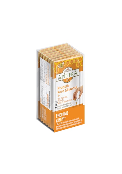 Apitera UP Doğal Bal, B Vitaminleri, Kırmızı Ginseng, Guarana ve Propolis İçeren Takviye Edici 56'lı Saşe