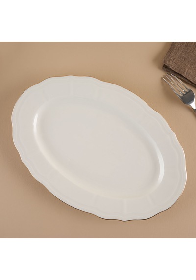Aryıldız Tiffany Kayık Tabak 30 Cm Çok Renkli