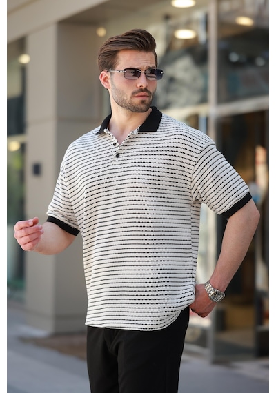 Madmext Siyah Polo Yaka Triko Erkek T-shirt E7139 Siyah Madmext Siyah Polo Yaka Triko Erkek T-shirt E7139 Siyah