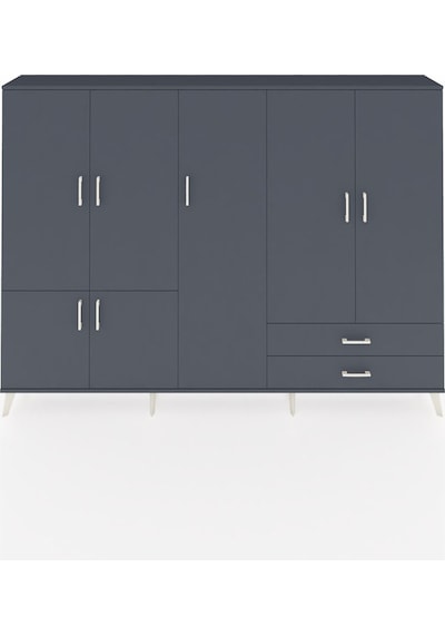 Arges Dolap 12 Raflı 2 Çekmeceli 7 Kapaklı 220x30x163 Antrasit-an Antrasit-antrasit Arges Dolap 12 Raflı 2 Çekmeceli 7 Kapaklı 220x30x163 Antrasit-an Antrasit-antrasit