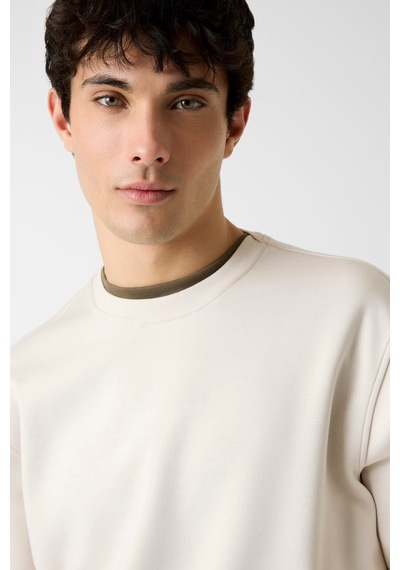 Guess Erkek Sweat Krem