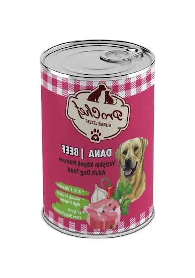 4 Adet Konserve Yaş Mama, Dana Etli & Tahılsız, 415 Gr
