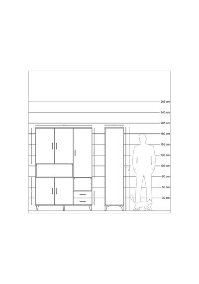 Hyperion Dolap 10 Raflı 2 Çekmeceli 5 Kapaklı 132x44x195 Antrasit-çam/antrasit Atlas Çam/antrasıt Hyperion Dolap 10 Raflı 2 Çekmeceli 5 Kapaklı 132x44x195 Antrasit-çam/antrasit Atlas Çam/antrasıt