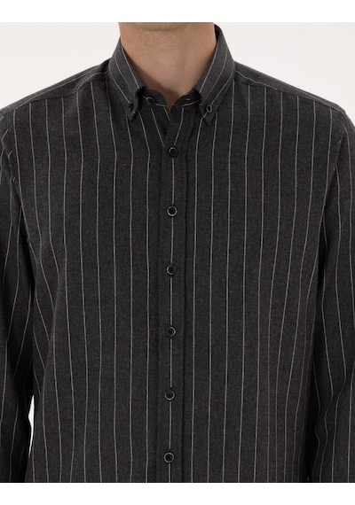 Pierre Cardin Erkek Antrasit Gömlek Desenli 50316765-vr006 Antrasit