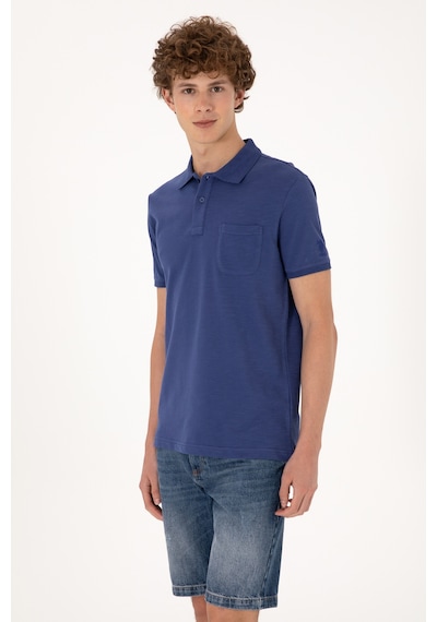 U.S. Polo Assn. Erkek Slim Fit Dökümlü Polo Yaka Açık Lacivert Tişört 50299538-VR059 U.S. Polo Assn. Erkek Slim Fit Dökümlü Polo Yaka Açık Lacivert Tişört 50299538-VR059
