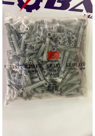 12mm Boşluk Dübeli Gri Dübel 250 Adet