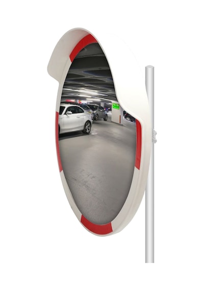 Otopark Aynası 60 Cm Trafik Ayna Direği Trafik Güvenlik Aynası Seti 2m Ayna Direği 12229 Tga+d01-2m