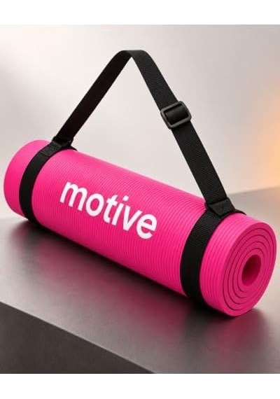 Yoga Ve Pilates Matı, 183 X 61 Cm, 10 Mm, Taşıma Askılı, Pembe, 1 Adet Genel