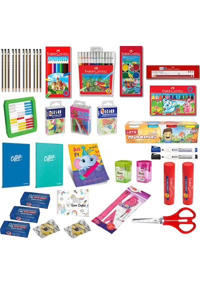 1. Sınıf Kırtasiye Seti 28 Parça Full Set Faber Castell
