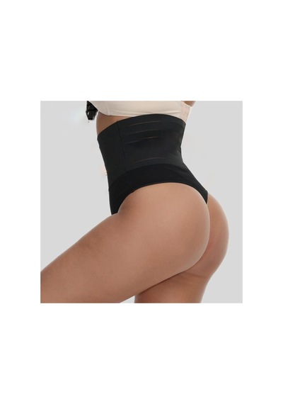 Mistirik Flerna Model Yüksek Sıkılaştırıcı Ve Toparlayıcı String Külot Korse Siyah Renk02