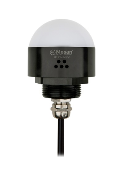 Mesan Ø50 M30 Somun Bağlantılı Led İndikatör Rgy Buzzer Siyah Gövde 24vdc Ms 9604.24vdc