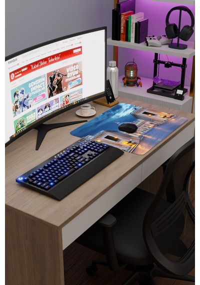 Vatikan V2 48x40 Xl Gaming Kauçuk Kaymaz Taban Mouse Pad Fare Altlığı