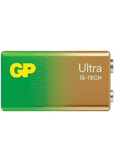 G-tech Ultra Alkalin 9v - 6lr61 Boy 9v Pil Tekli Kart