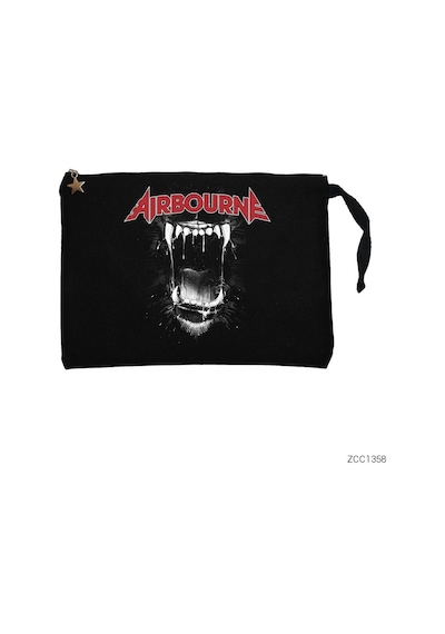 Zepplin Giyim Airbourne Siyah Clutch Astarlı Cüzdan / El Çantası