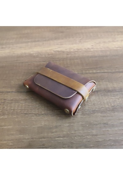 Sumerian Leather Craft Deri Cüzdan Kadın Taba
