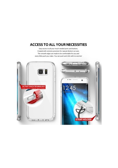 Ringke Fusion Galaxy S7 Edge İle Uyumlu Kılıf Rose Gold