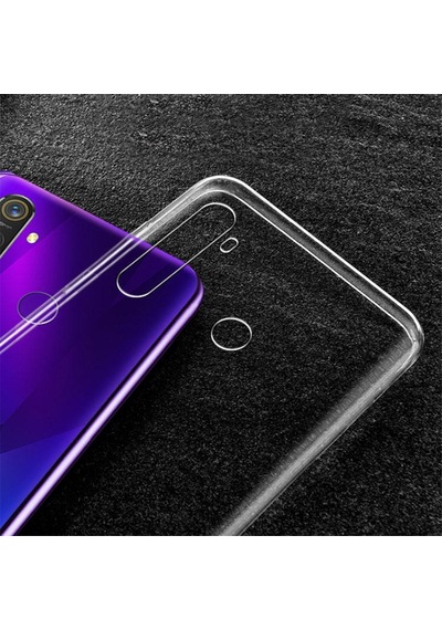 Rba Aksesuar Realme 5 Pro Kılıf Rba Süper Silikon Kapak - Renksiz Çok Renkli