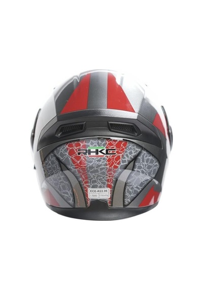 Rhkc 902 Çene Açılır Vizörlü Kask Titanyum - Gri