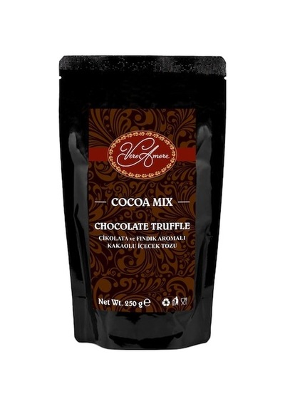 Vero Amore Cocoa Mix Chocolate Truffle Çikolata ve Fındık Aromalı Kakaolu İçecek Tozu 250 G