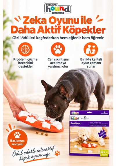 Outward Hound Nina Ottosson Dog Smart Köpek Zeka Oyuncağı Ve Yavaş Beslenme Mama Kabı Seviye 1