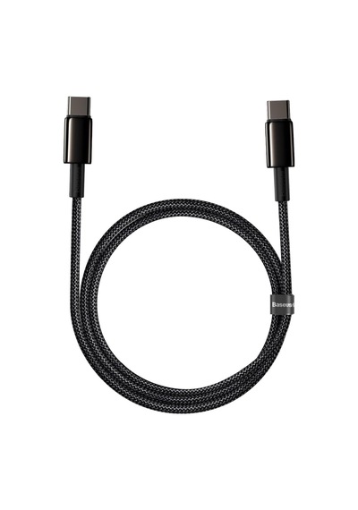 Tungsten Gold Hızlı Şarj Kablosu Type-c To Type-c 100w, 1m, Siyah