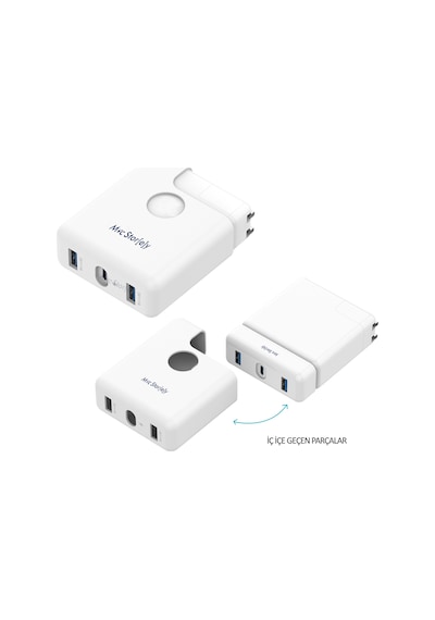 Apple Uyumlu MacBook Pro 13 15 16 Usb C Adaptör Kılıfı 61w 67w 87w 96w Adaptör Hub Ssd Hdd Şarj Çoklayıcı 87w A1719