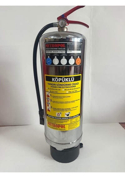 12 Kg Aff Foam Köpüklü Metalik Yangın Söndürme Cıhazı Dört Yıl Garantılı