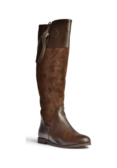 Fox Shoes Z996174002 Kahverengi Süet Klasik Kadın Çizme