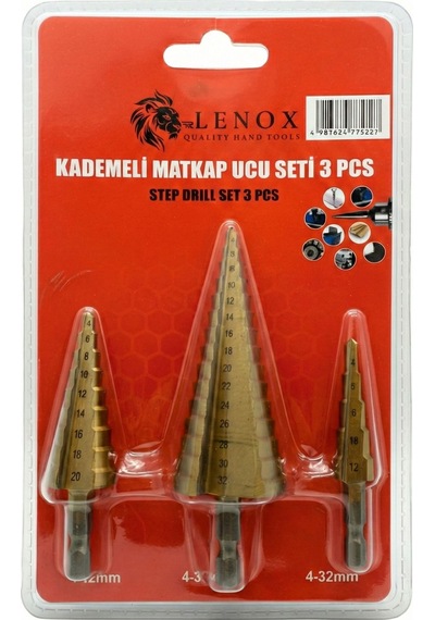 Eko Kademeli Matkap Ucu Seti 3 Lu Set Blisterli