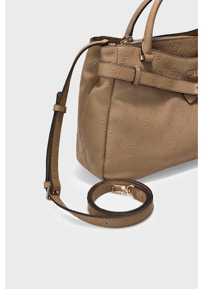 Guess Ella Logolu Çıkarılabilir Askılı Çanta Hwpd9746060 Kadın Çanta Hwpd97 46060 Bıo Bej