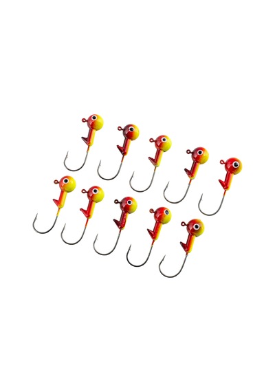 Jighead - Zoka - Kurşunlu Olta İğnesi - Xh-a 02 - Sarı Kır. - 21 Gr - 10 Adet