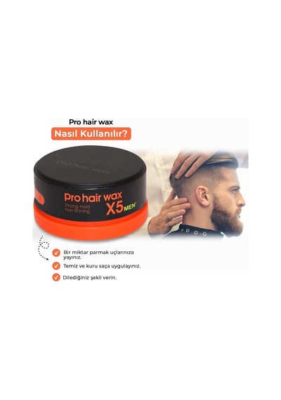 Men Pro Hair Wax X5 Turuncu 150 Gr