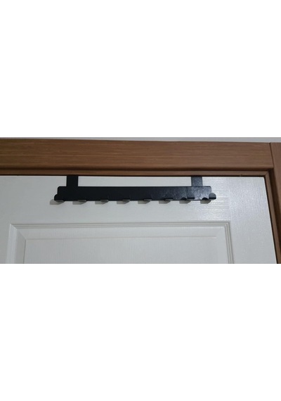 Metal Mat Siyah Amerikan Kapı Arkası Askılık Organizer Ve Banyo Kapı Arkası Askılık