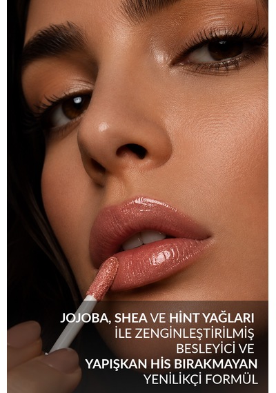 Amour Amour 3d Hydra Nemlendirici Dudak Parlatıcısı Işıltılı & Hacim Veren Lip Gloss 21 Brun Rose