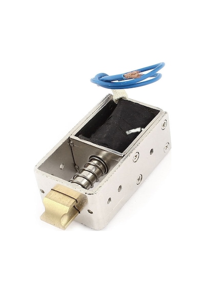 Jf-s1670dl Solenoid Kilit Dc 12v 2.4a 28w 40n Elektrikli Manyetik Kapı Depo Kasa Kilidi 10mm Dil