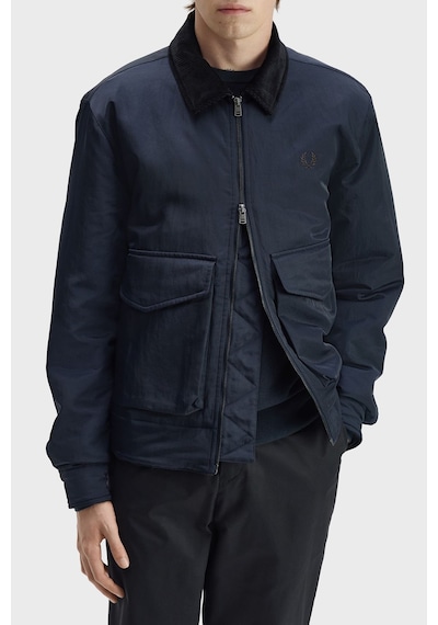 Fred Perry Regular Fit Kadife Yaka Mont Unisex Mont J3316 608 Lacivert