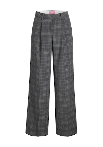 Jack & Jones Kadin Yüksek Bel Dokuma Pantolon - Ellis - 12248958 - 1 Dark Grey Melange