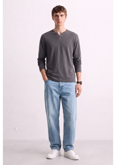 Barrels And Oıl Erkek Uzun Kollu Sweatshirt - Antrasit Antrasit