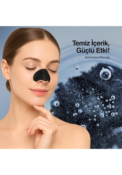 Stopever Pore Strip Siyah Nokta Bandı 2'li Paket Charcoal + Tea Tree Siyah Nokta Karşıtı Gözenek Temizleyici Aktif Karbon & Çay Ağacı Özlü 12 Adet 10