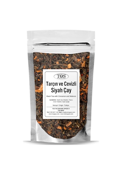 Tos The Organic Spices Tarçın ve Cevizli Siyah Çay 250 G