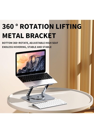 Zr-104 360 Derece Dönen Tabanlı Katlanabilir Taşınabilir Laptop Standı 1